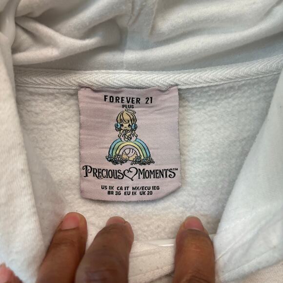 Forever 21 Plus X Precious Moments Hoodie Sweatshirt Pullover Graphic Print - Picture 4 of 14
